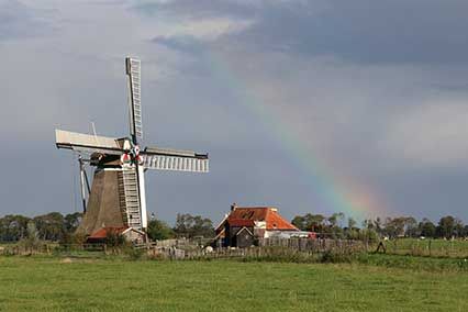 Mühle in der Provinz Drenthe Niederlande