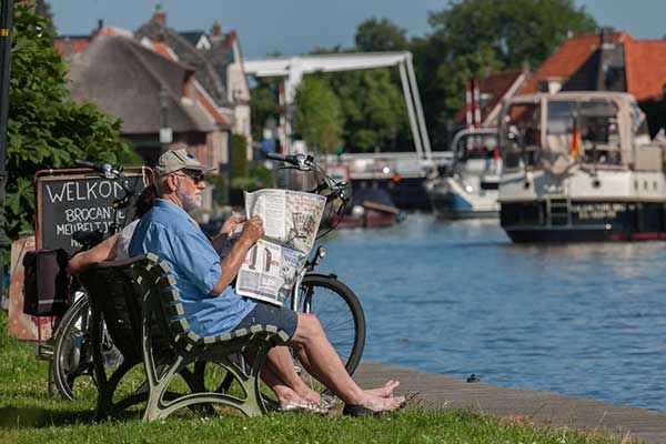 Hafen in der Provinz Overijssel Niederlande