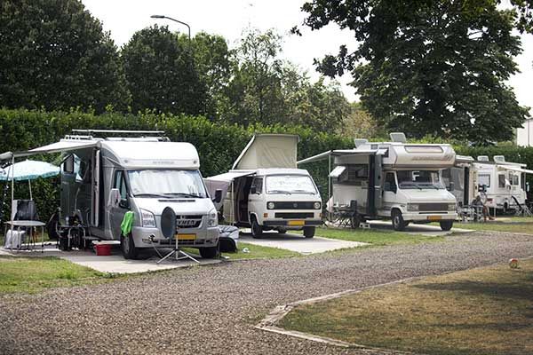 Wohnmobilplatz in der niederlaendischen Provinz Limburg