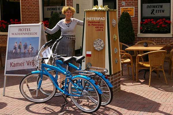 Hotel Waddenweelde ist der offizielle Startpunkt der bekanntesten Wanderroute der Niederlande dem Pieterpad