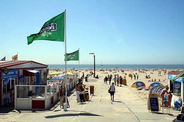 Campingplatz am Strand und Meer Niederlande