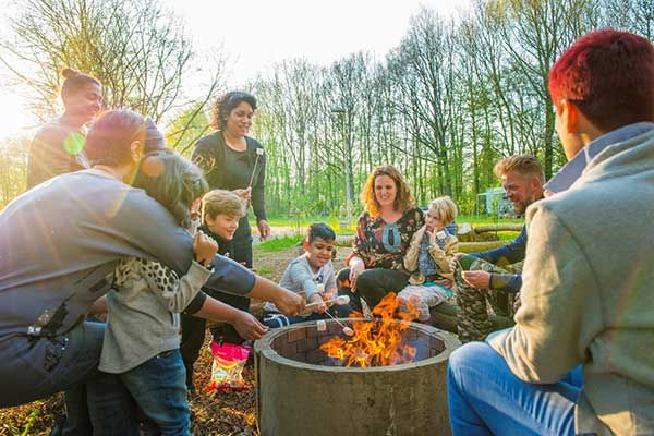Wohnmobilplatz in der niederlaendischen Provinz Flevoland