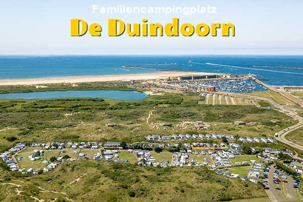 Campingplatz am Strand und Meer in Holland