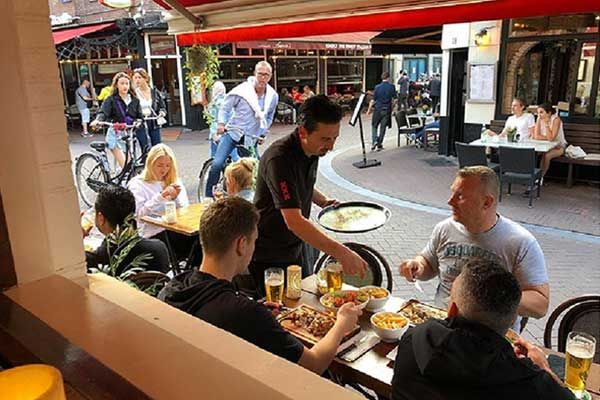 Italienisches Restaurant in Amsterdam Niederlande